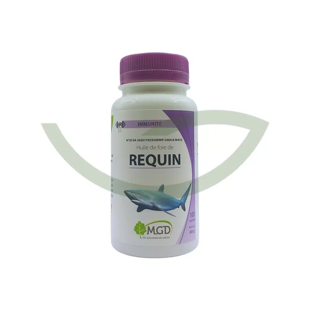Huile de foie de requin – 100 capsules – MGD