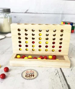 Jeu de société – Quatre à la suite en bois