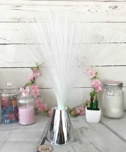 Lampe retro – fibre optique – Couleurs changeantes – 33cm