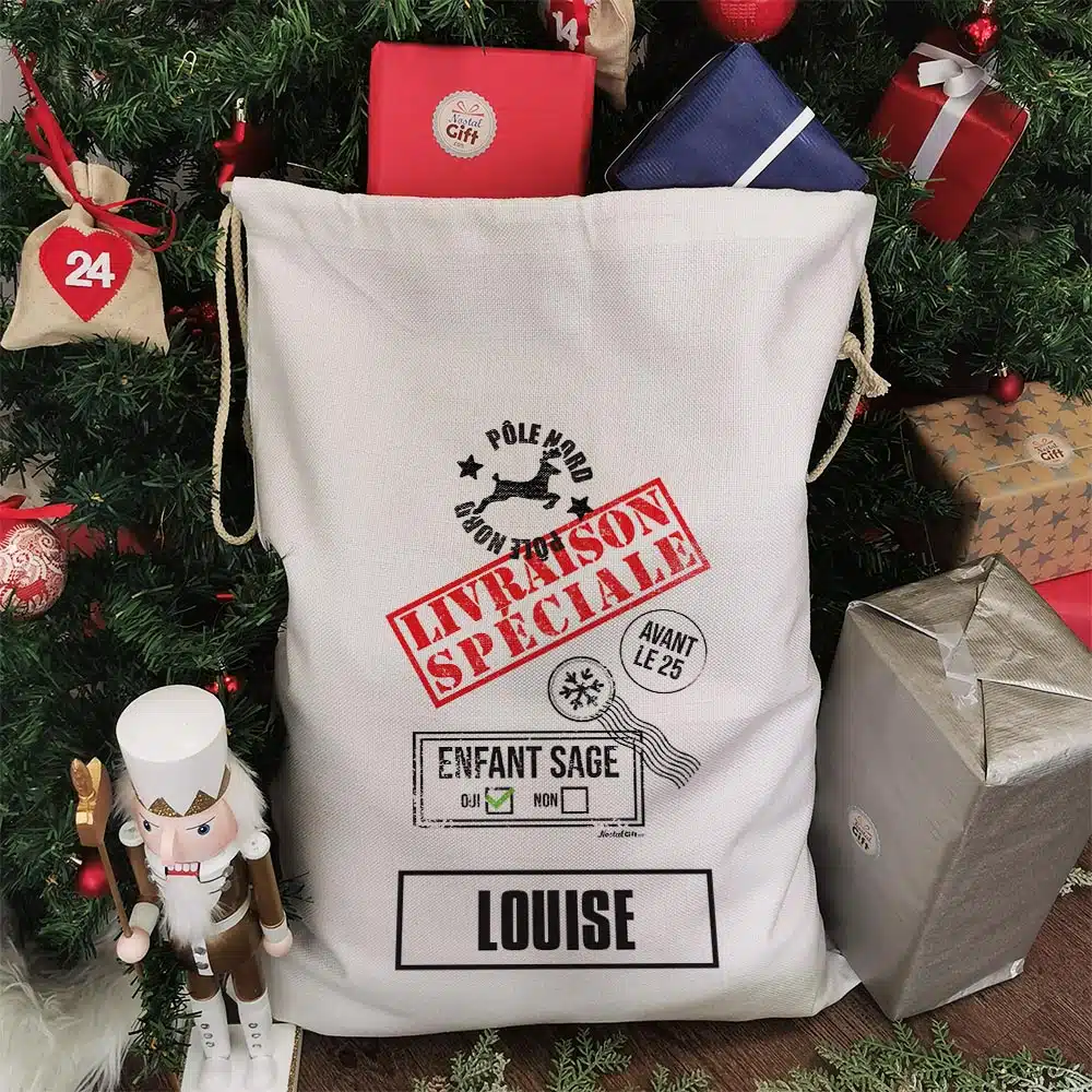 Hotte de Noël XXL personnalisée – Livraison spéciale – Image 2