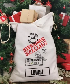 Hotte de Noël XXL personnalisée – Livraison spéciale