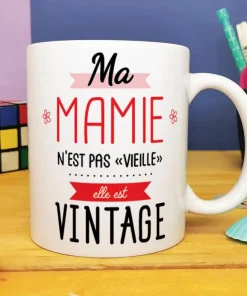 Mug “Ma Mamie n’est pas vieille, elle est Vintage”