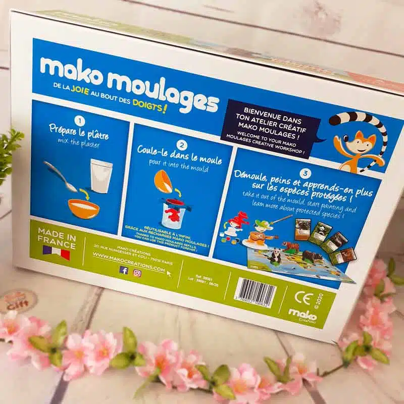 Mako moulages Les espèces protégés – Défi Nature – 4 moules – Image 4