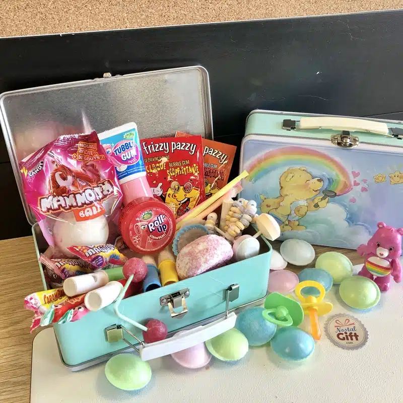 Mallette “Bisounours” des années 80 remplie de bonbons