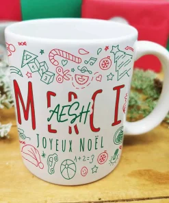Mug – Merci AESH – Joyeux Noël (Collection noël)