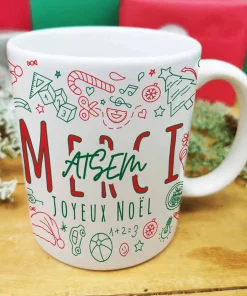 Mug – Merci ATSEM – Joyeux Noël (Collection noël)