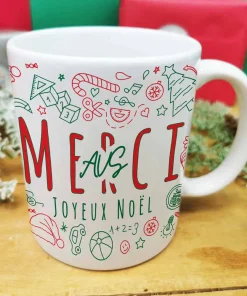 Mug – Merci AVS – Joyeux Noël  (Collection noël)