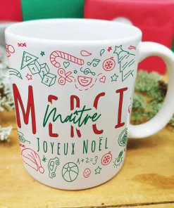 Mug – Merci Maître  – Joyeux Noël  (Collection noël)