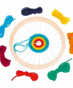 Métier à tisser circulaire en bois