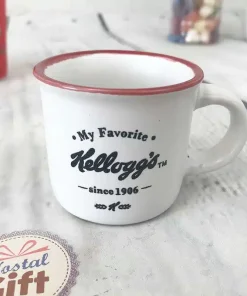 Tasses à café/expresso Kellogg’s vintage rouge