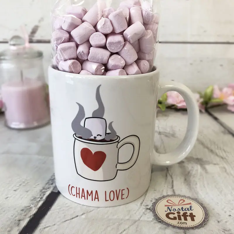 Mug Chama-Love “Tu es formidable” rempli de guimauve – Image 2