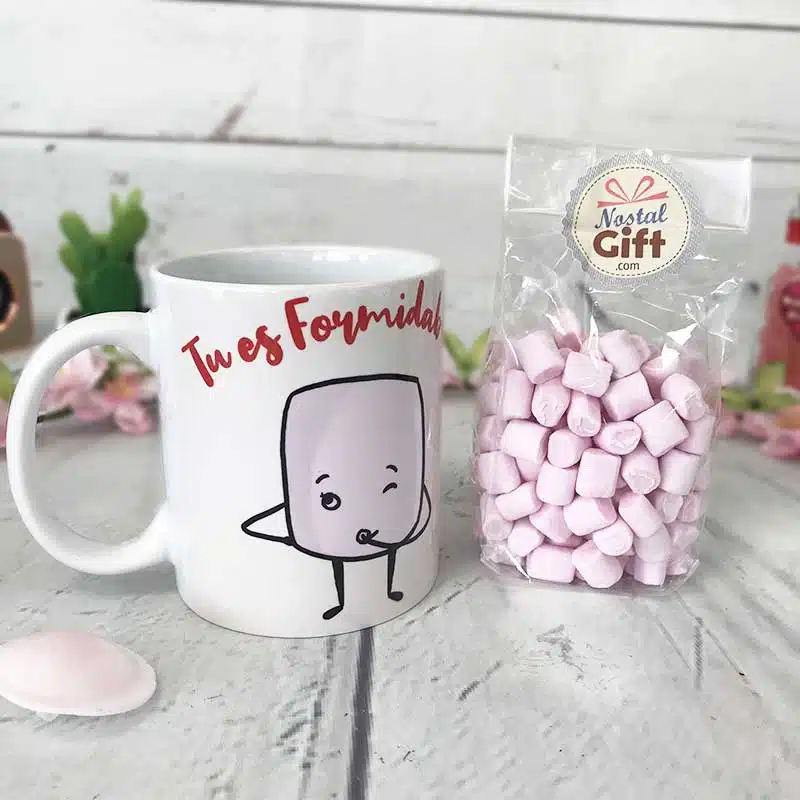 Mug Chama-Love “Tu es formidable” rempli de guimauve – Image 6