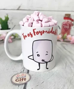 Mug Chama-Love “Tu es formidable” rempli de guimauve