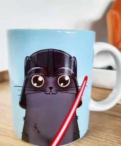 Mug bleu CatVador  – Mug Cadeau Original