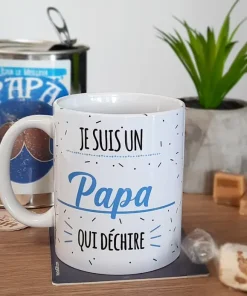 Mug “Je suis un papa qui déchire” – Cadeau papa