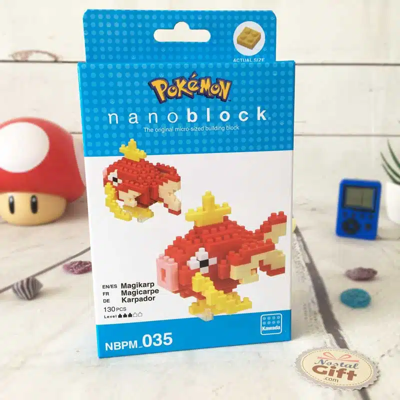 Nanoblock – Magicarpe – Pokemon – Figurine mini à monter