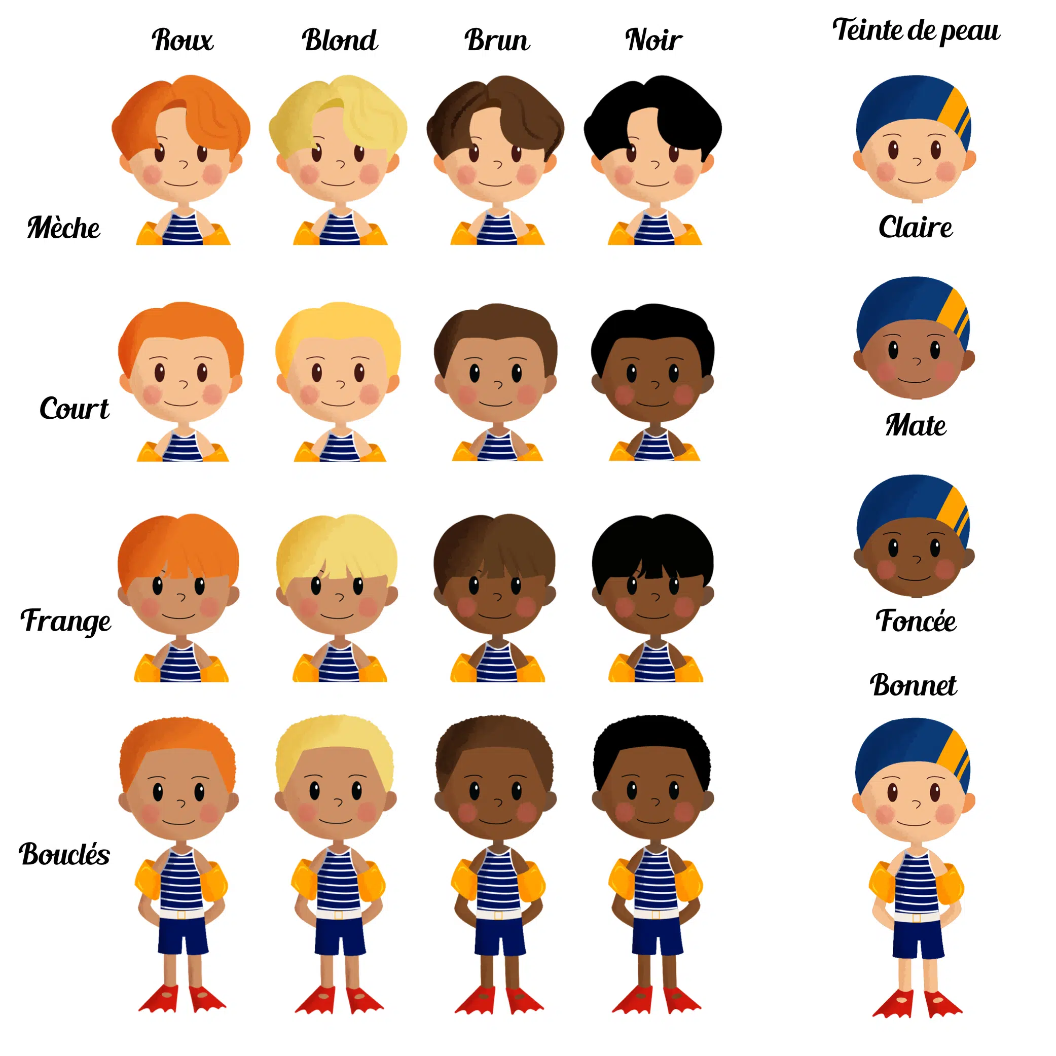 Sac à dos de piscine et natation personnalisé avec cordon – Fille et garçon – Image 2