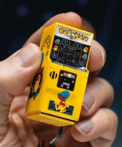 Porte clés Pac Man machine d’arcade
