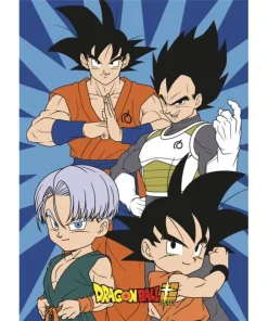 Dragon Ball – Pères et Fils –  Plaid polaire(100 x 140 cm)