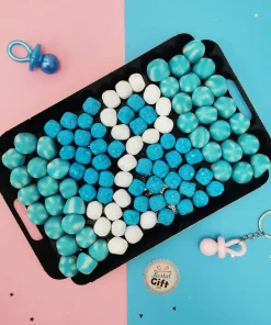 Plateau de bonbons Bleu – Gender Reveal garçon