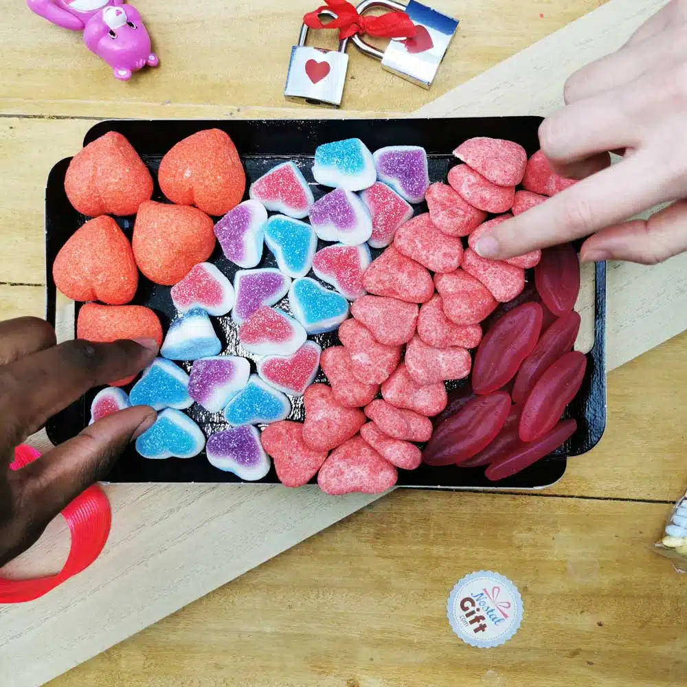 Plateau de bonbons sucré à partager – Saint valentin – Image 5