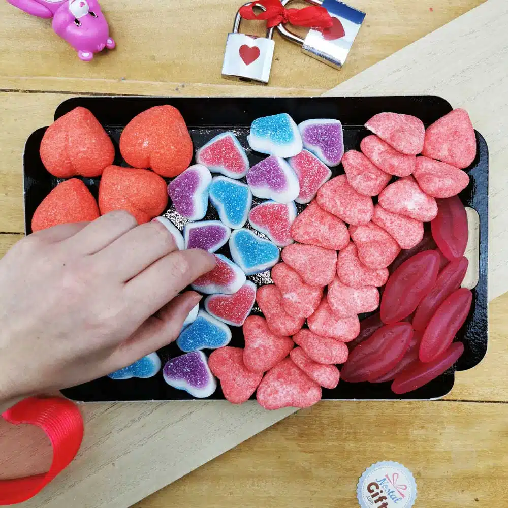 Plateau de bonbons sucré à partager – Saint valentin – Image 3