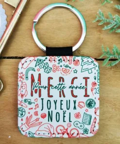 Porte clé ” Merci pour cette année – Joyeux Noël ” (collection noël)