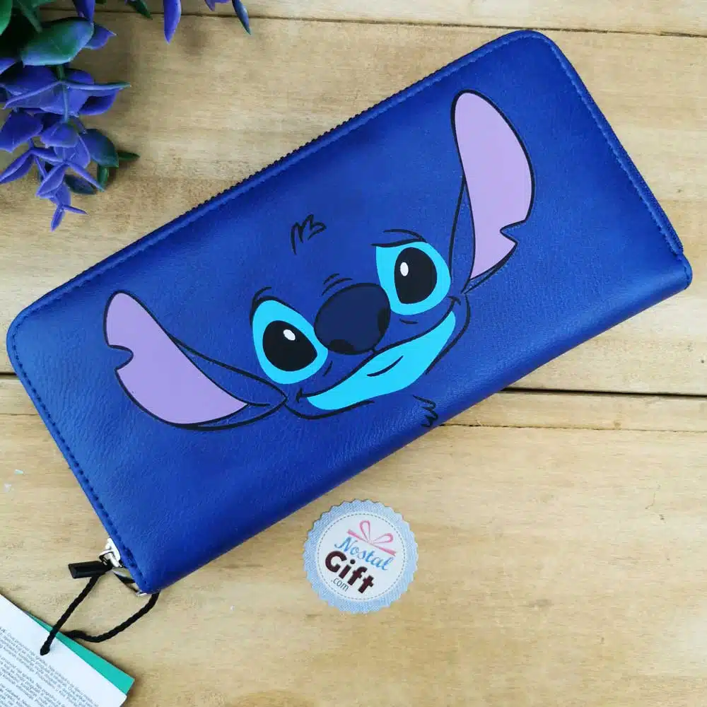 Portefeuille Stitch – bleu avec range carte et pochette zippée – Disney – Image 6