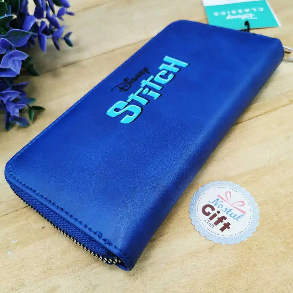 Portefeuille Stitch – bleu avec range carte et pochette zippée – Disney – Image 8