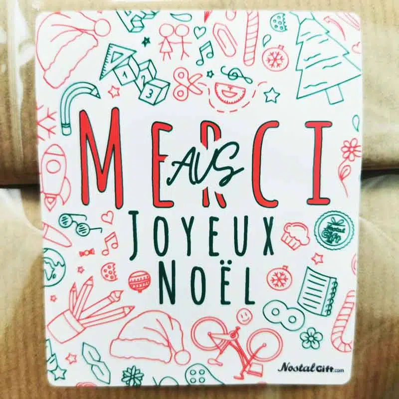 Sachet Bonbon des années 70 – ” Merci AVS- Joyeux Noël “ – Image 3