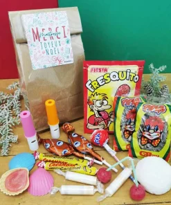 Sachet Bonbon des années 70 – ” Merci Maîtresse – Joyeux Noël “