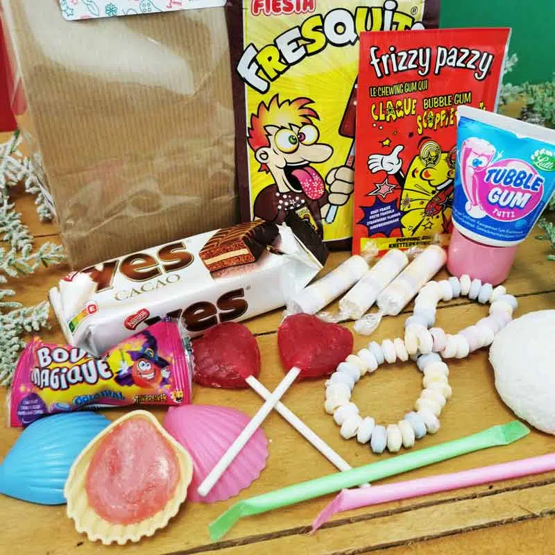 Sachet Bonbons des années 80 : “Merci pour cette année – Joyeux Noël” – (Collection Noël) – Image 2