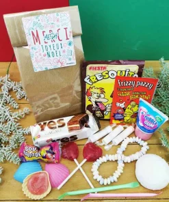 Sachet Bonbons des années 80 : “Merci AESH – Joyeux Noël” – (Collection Noël)