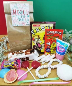 Sachet Bonbons des années 80 : “Merci AVS – Joyeux Noël” – (Collection Noël)