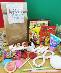 Sachet Bonbons des années 80 : “Merci Nounou – Joyeux Noël” – (Collection Noël)