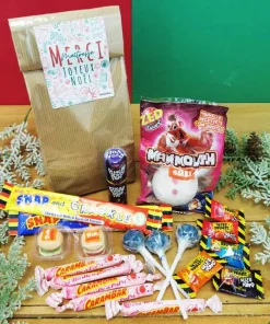 Sachet Bonbon des années 90 – Merci Maîtresse – Joyeux Noël