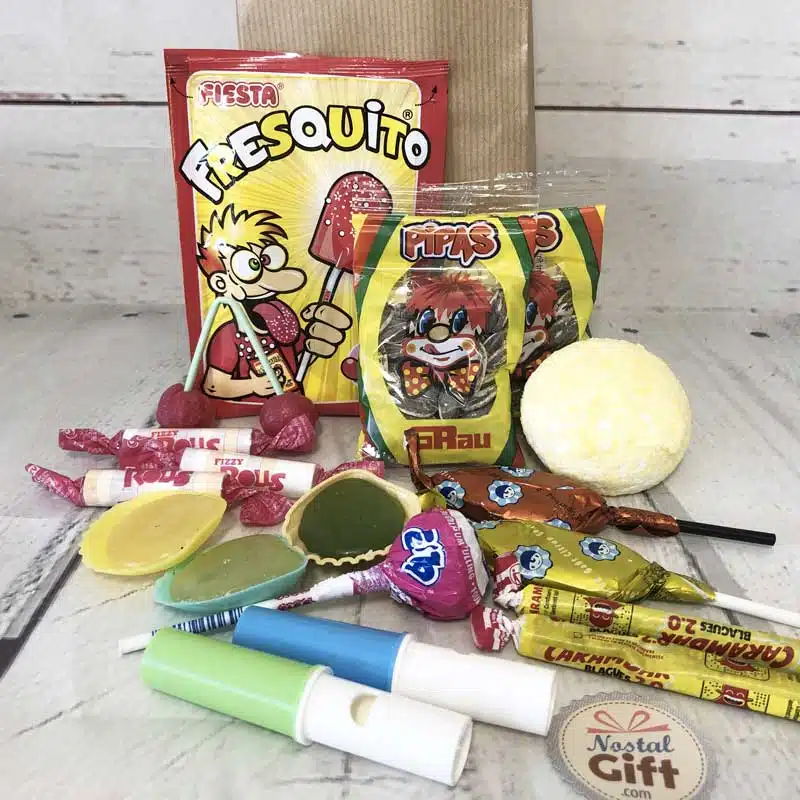 Sachet Bonbon des années 70 personnalisé – Père Noël