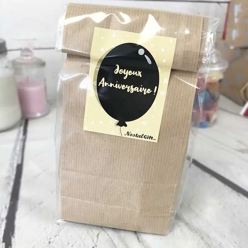 Sachet Bonbon des années 90 personnalisé – “Anniversaire”- ballon – Image 4