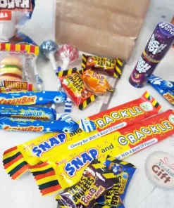 Sachet Bonbon des années 90 personnalisé – “Joyeux anniversaire Papa” – Moustache