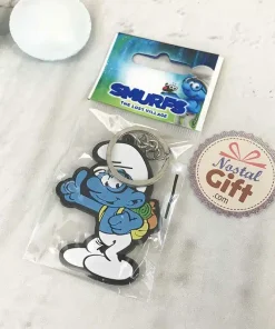 Porte-clés Schtroumpf à lunettes