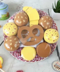 Jeux en bois – Corbeille du petit-déjeuner