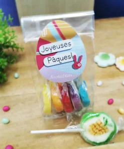 Sachet sucette Pâques rock x5 – “Joyeuses Pâques”