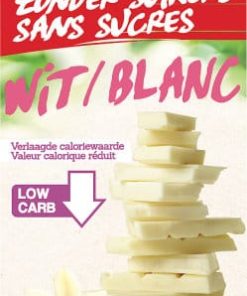 Tablette Moins de Sucres Chocolat Blanc – 85g – Damhert Nutrition