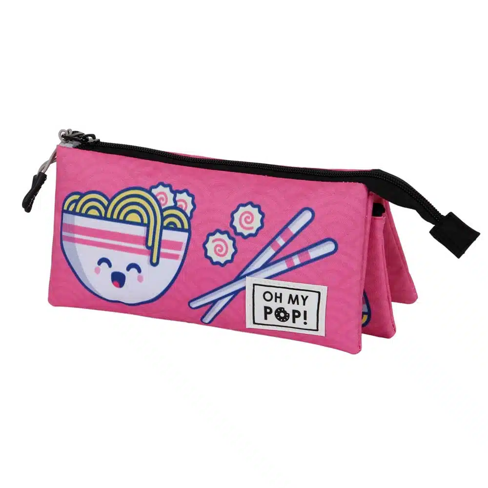 Trousse Kawaii Ramen – Oh My POP – 3 compartiments – 22 cm