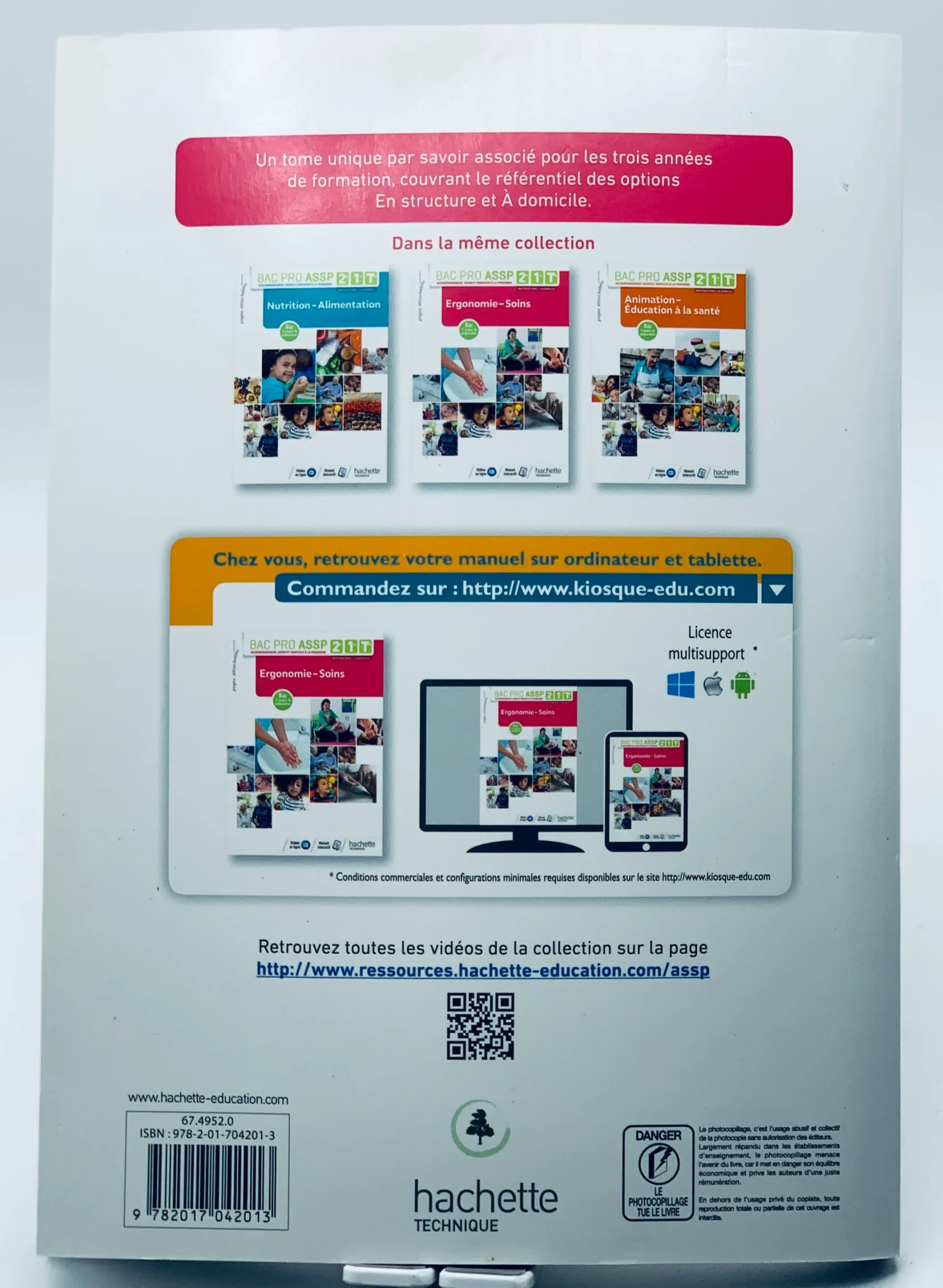 Ergonomie-Soins 2de, 1re, Tle Bac Pro ASSP – Livre élève – Éd. 2018 – Image 2