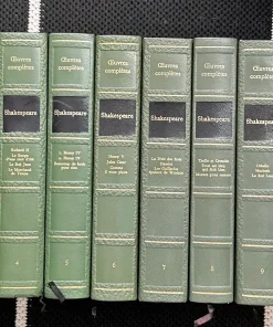 Oeuvres complètes bilingue de Shakespeare en 12 volumes