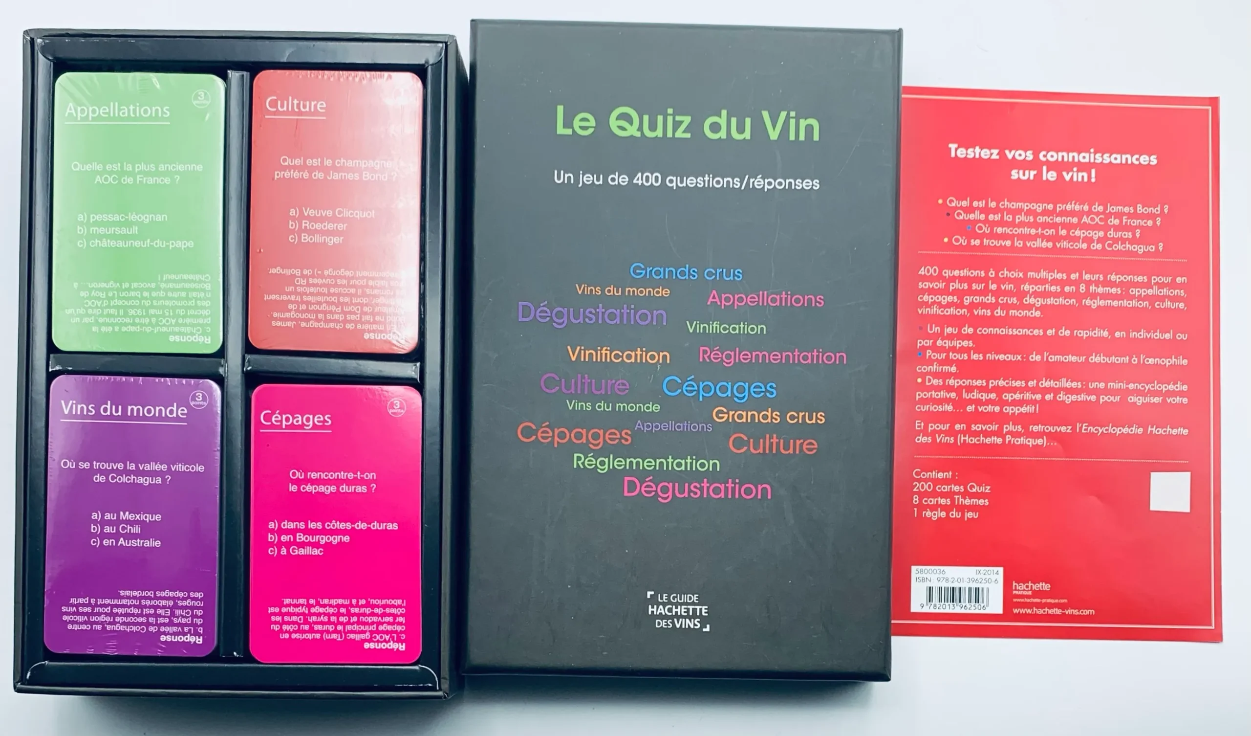 Coffret Le Quiz du Vin un jeu de 400 questions /réponses