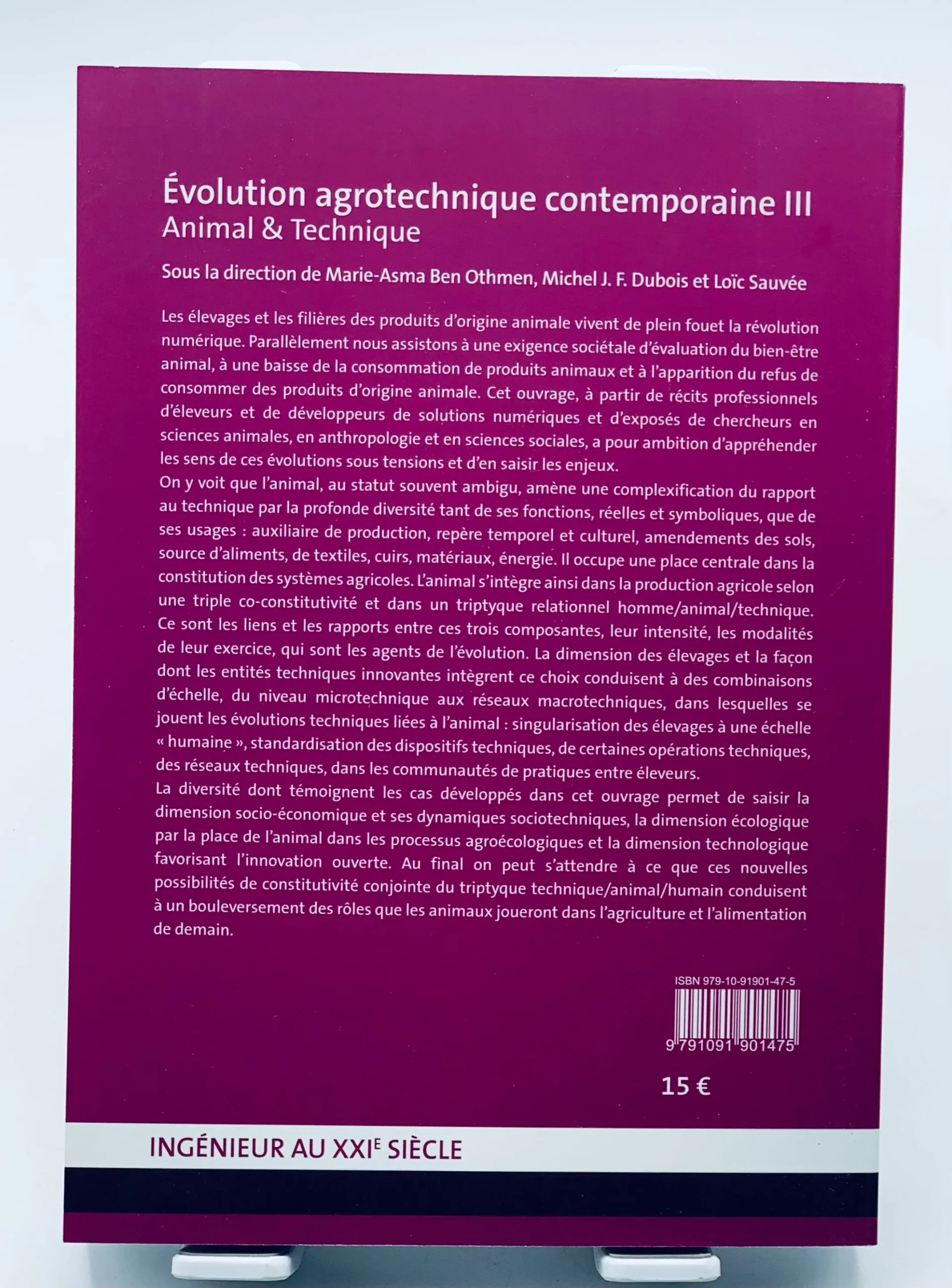 Evolution agrotechnique contemporaine: Tome 3, Animal & technique Marie-Asma Ben Othmen Michel J.F. Dubois Loic Sauvée – Image 2