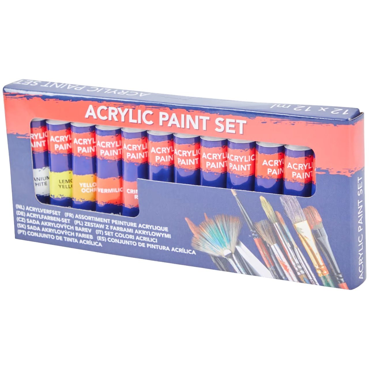 Boîte de 12 Tubes de Peinture Acrylique