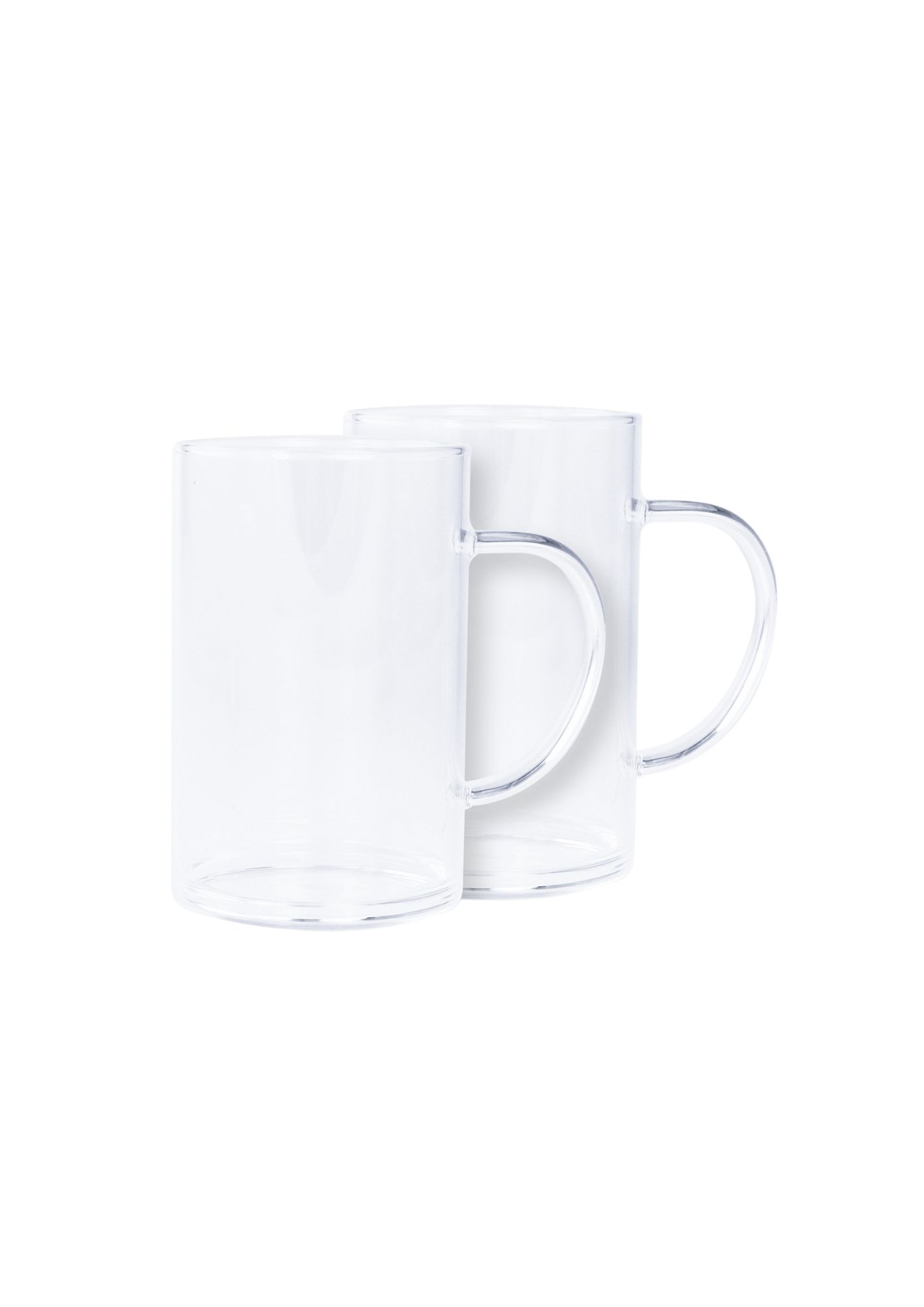 CRISTEL – SET 2 MUGS 450 ML EN VERRE SIMPLE PAROI
